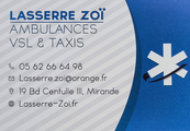 Lasserre Zoï Ambulance Taxis